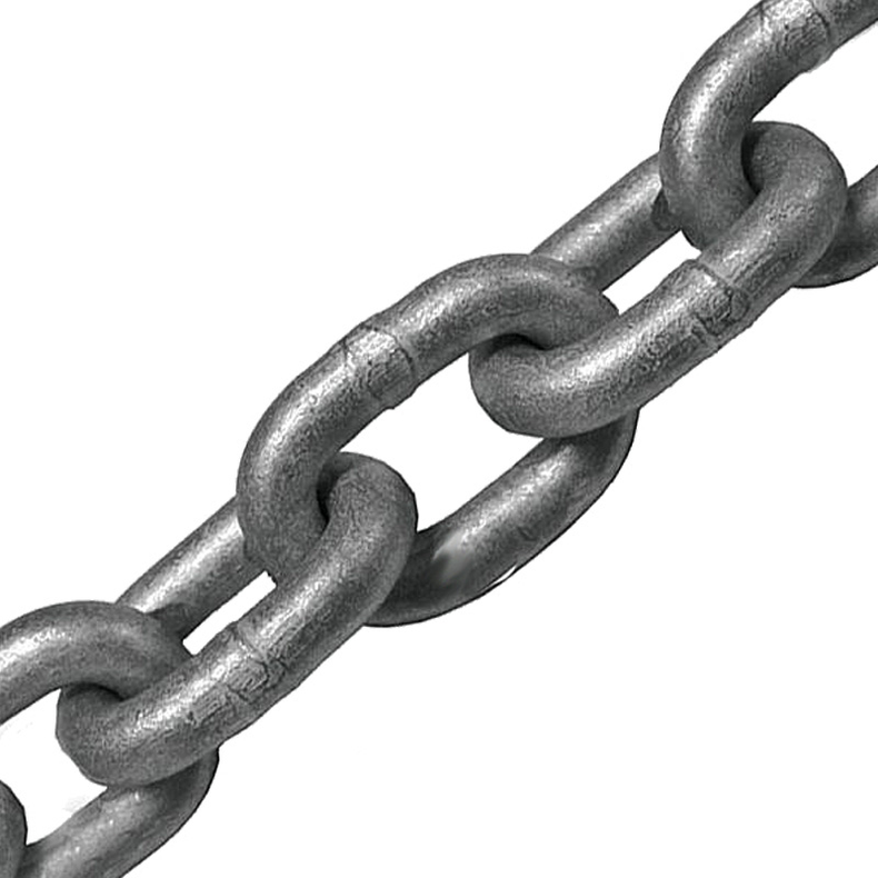 Varmgalvaniseret Halvlangleddet K�de 6 mm 37x22 mm