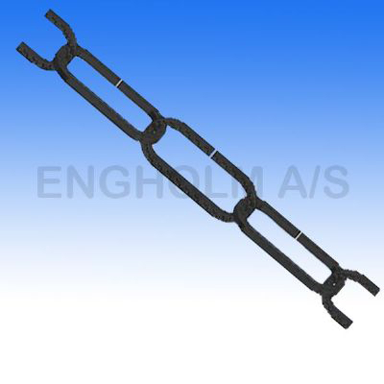 Pyntek�de Hvidlakeret 2 mm 17x10mm
