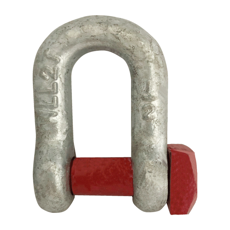 Sj�kel D galvaniseret Red Pin m/firk. bolthoved 16 mm 13x16mm