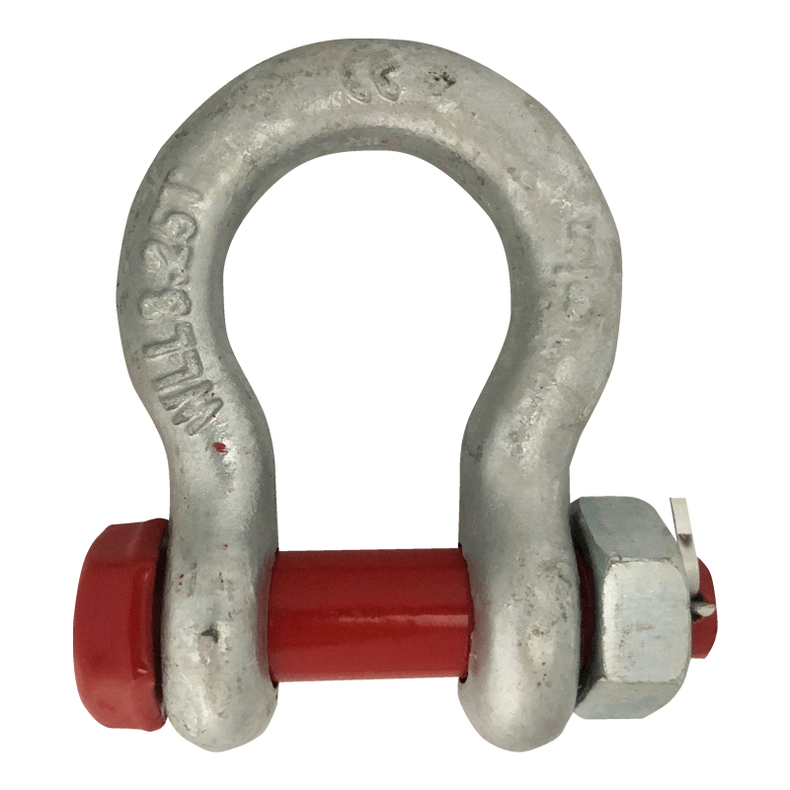 Sj�kel H galvaniseret Red Pin m/m�trik & split - Sj�kel RP "H" m/m�trik og split 28 x 32 mm 11/8" 9.5 T