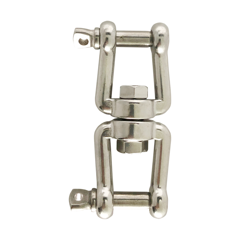 Svirvel rustfri gaffel/gaffel m/�jebolt 16 mm 32 x 32 mm