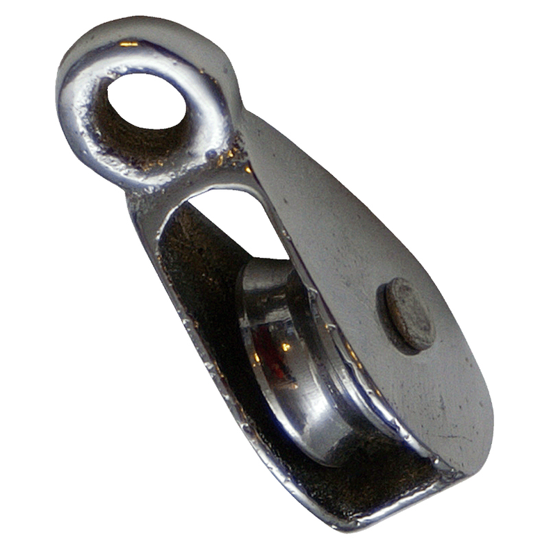 Blok 1-sk. forkromet m/fast �je - Blok 1-sk. forkromet m/fast �je 32 mm