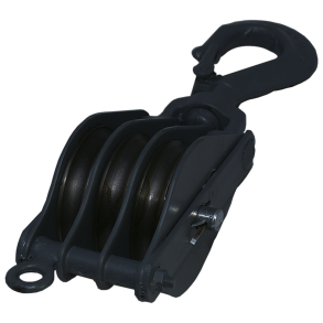 Londonblok 3-sk. m/krog & hundsvot - Londonblok M/Krog 3-Sk 100mm