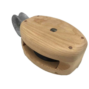 Tr�blok 1-sk. m/b�jle - Tr�blok dansk m/b�jle 1-sk. 150 mm 6