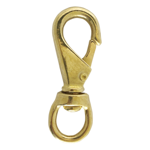 Karabinhage messing m/svirvel 