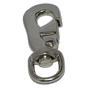 Karabinhage m/svirvel f/hundesele - Karabinhage forniklet m/svirvel f/hundesele �je 16 mm Lgd. 85 mm