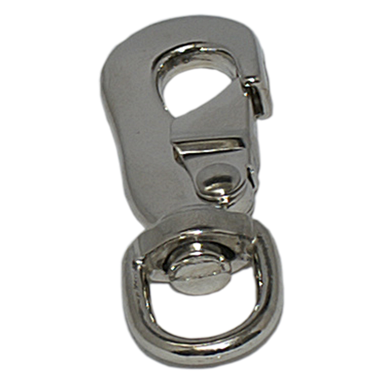 Karabinhage m/svirvel f/hundesele - Karabinhage forniklet m/svirvel f/hundesele �je 16 mm Lgd. 85 mm