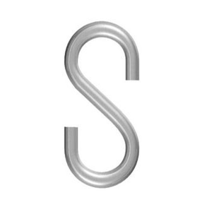 S-hage rustfri 4,0 mm 4 x 42 mm