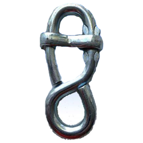 S-hage el-galvaniseret m/klapl�s 10 mm 100 mm 10x100 mm