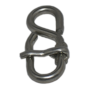 S-hage rustfri m/klapl�s 6 mm 60 mm 6 x 60 mm