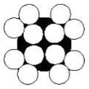 St�lwire galvaniseret 4x3 + FC - 1 mm