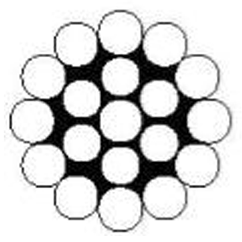 St�lwire rustfri 1x19 - 7,0 mm