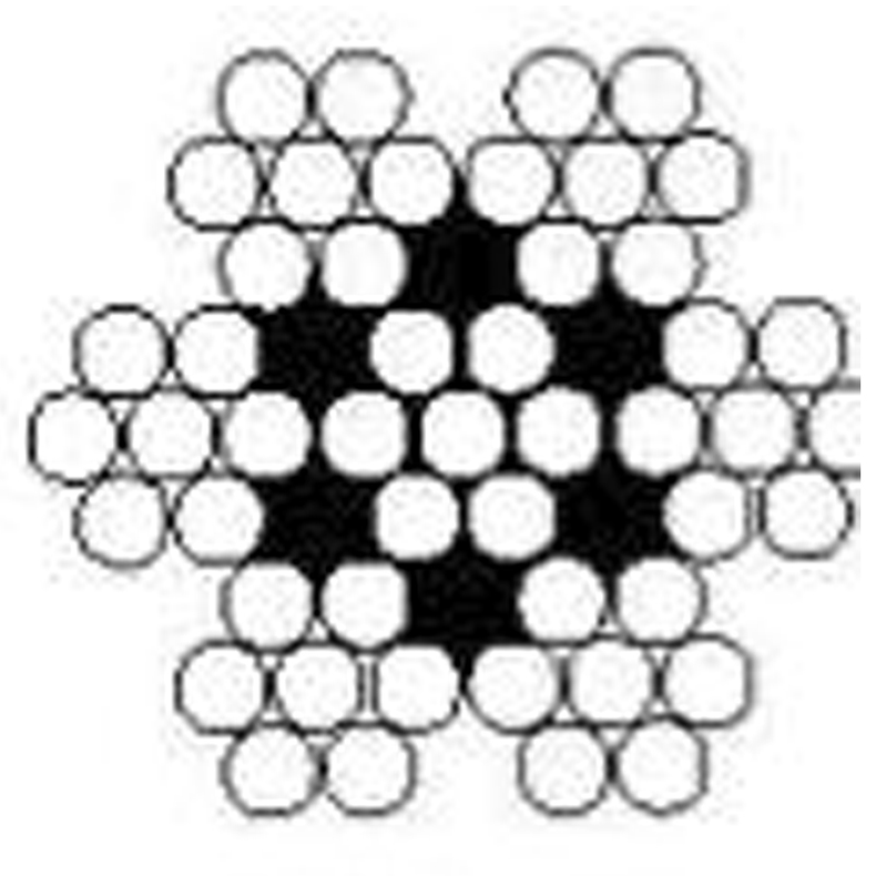 St�lwire rustfri 7x7 - 1,5 mm