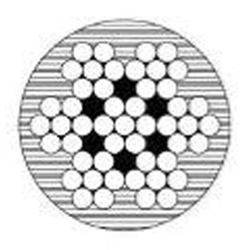 St�lwire rustfri 7x7 forhudet hvid - 6 mm