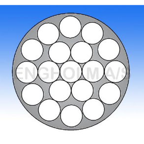 St�lwire galvaniseret 1x19 PVC-forhudet hvid - 1,3 - 2,3 mm