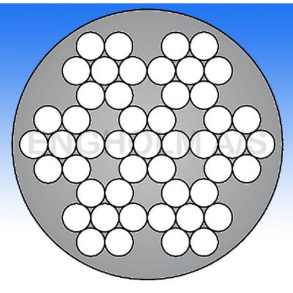 St�lwire galvaniseret 7x7 PVC-forhudet transparent - 2 - 3 mm