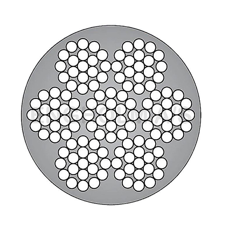 St�lwire galvaniseret 7x19 nylonforhudet sort - 4 - 6 mm