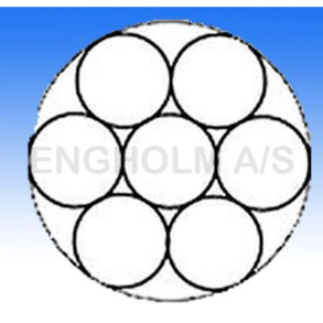 St�lwire rustfri 1x7 PVC-forhudet transparent - 0,6 - 1,0 mm