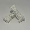 Flettede Fenderliner med �je Hvid 6 mm 1,5 m - 2 stk.
