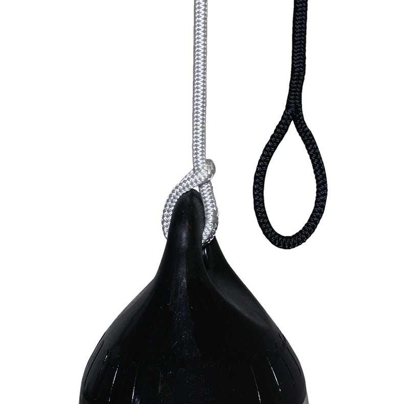 Flettede Fenderliner med �je Navybl� 10 mm 2,0 m - 2 stk.