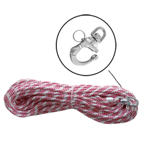 F�rdigt Fald polyester r�d/hvid 8 mm