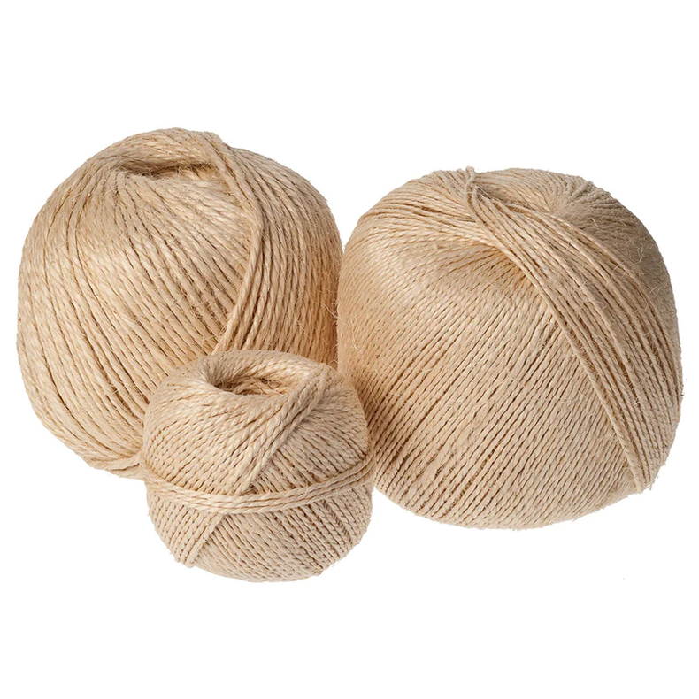 Sisalkordel 2-sl�et - Sisalkordel 3,4mm 2-sl./450mtr (1 rulle 2,5kg)