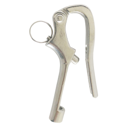 Pelikankrog rustfri med gevind - Pelikankrog rustfri M6 Lgd. 77 mm