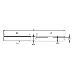 Wireterminal rustfri f/vantskrue BW - Hjglanspoleret rustfrit stl - AISI 316.