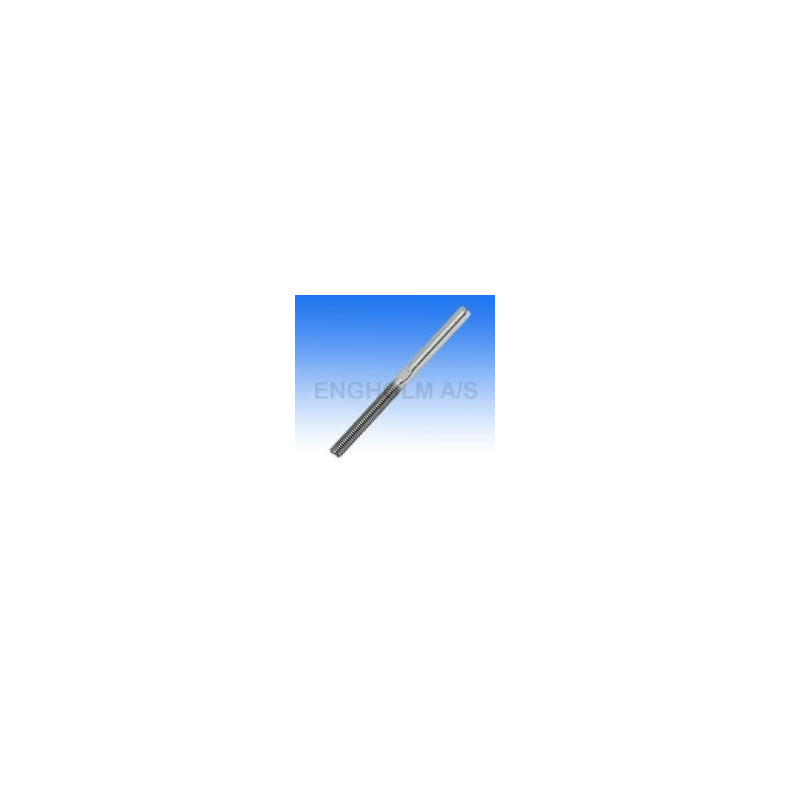 terminal / vantskrue rf,  4mm wire, 1/4" gevind - for valsning