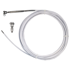 Wire Kit til s�gel�nder - S�gel�nderkit 10 m Wire 4/6 rf valsefri gaffel og monteret m/vantskrue