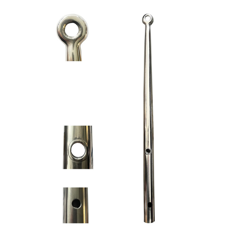 Scepter rustfrit med stort top-�je - Scepter rf lang �:25 mm L:610 mm