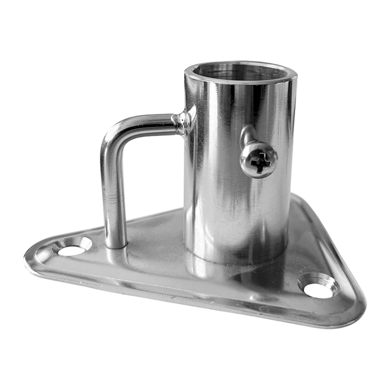 Scepterfod rustfri kraftig 90� - Scepterfod trekantet �: 25,4 Base 90x75mm 90�