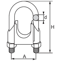 Wirel�s rustfri alm. type - Wirel�s rf 13 mm DIN 741 M10