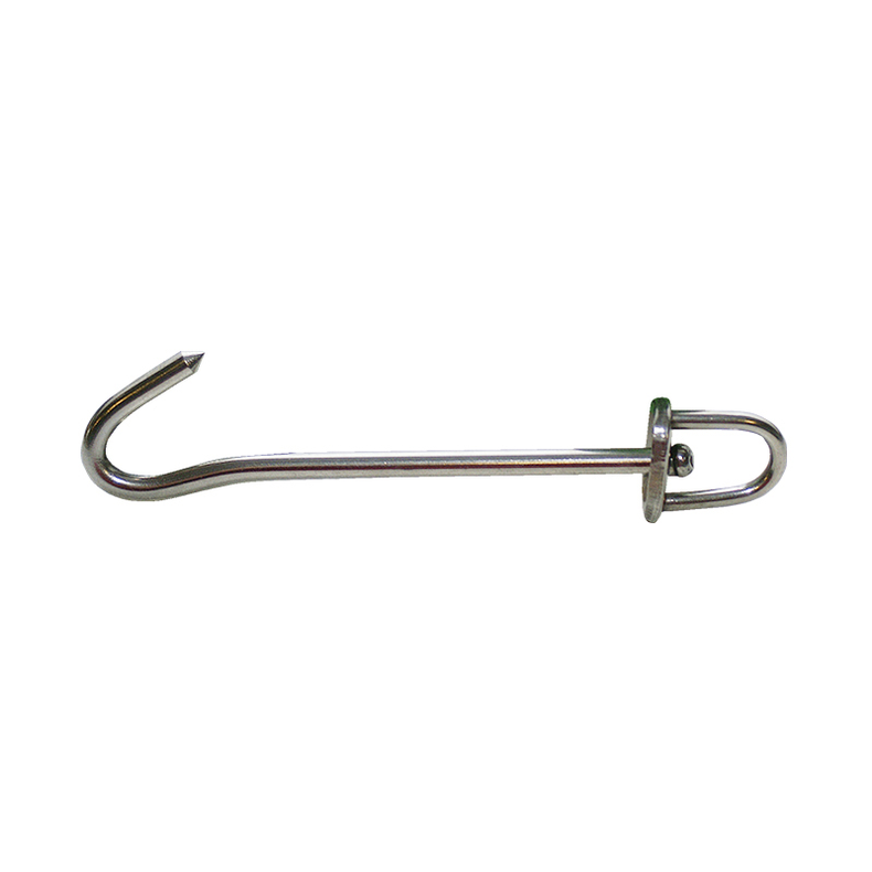 Sejlkrog rustfri m/svirvel 100 mm