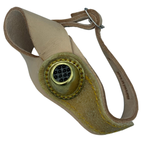 Sejlmagerhandske med sp�nde & messing trykplade - Sejlmagerhandske venstre m/sp�nde Nr 2 m/mess trykplade