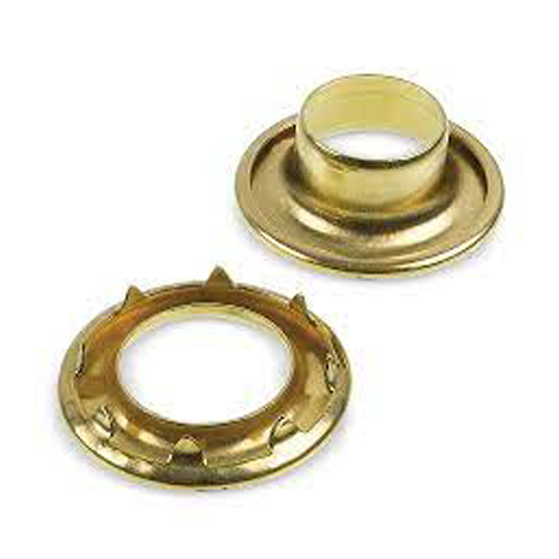 Grommets messing - Grommets ring/overdel nr. 4 messing Pose � 1000 stk - pak � 1000 stk.