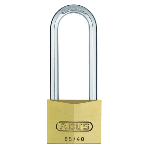 ABUS H�ngel�s 65 messing m/lang b�jle 50 mm