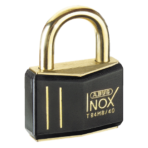 ABUS H�ngel�s T84MB Inox Black messing - ABUS T84MB 40 mm . enslukkende