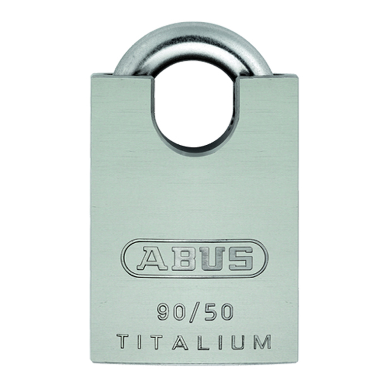 ABUS H�ngel�s 90/RK Titalium - Abus 90rk/50 Marine- 50mm titalium Med B�jlebeskytter