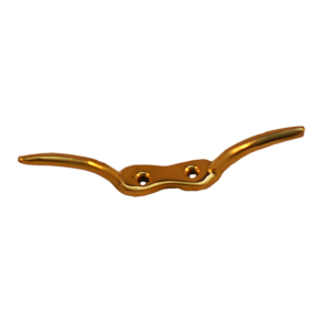 Flagklampe messing med buede horn 100 mm