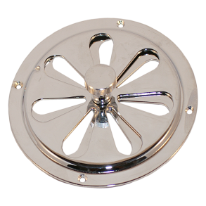 Luftventil rustfri rund 125 mm