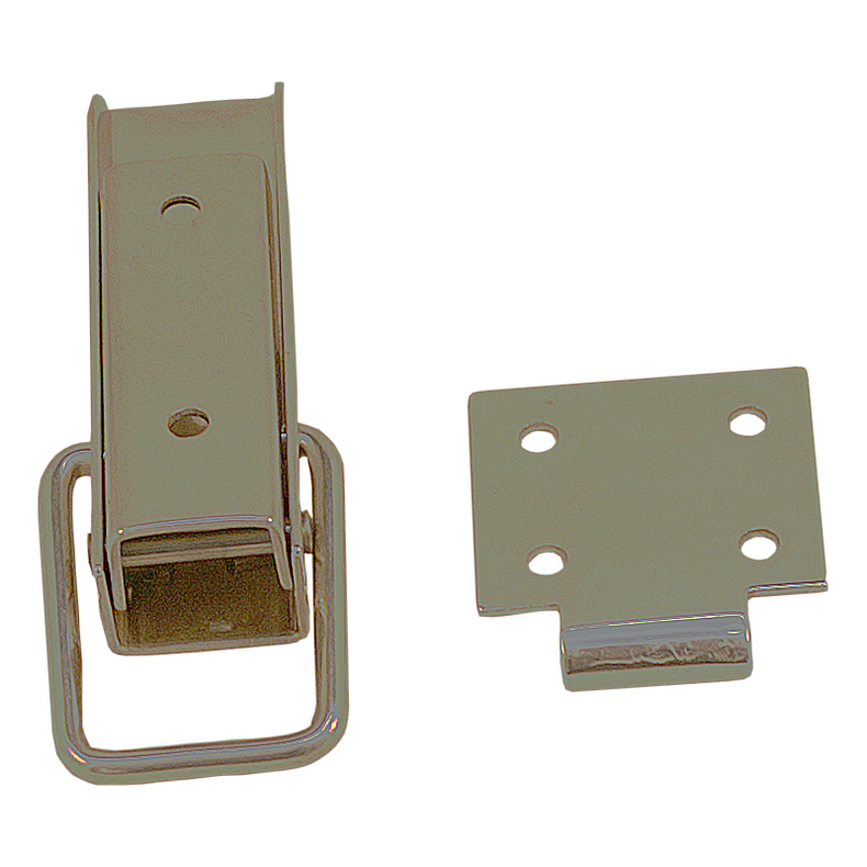 Lukket�j rustfrit f/kisteb�nk 90 x 20 mm