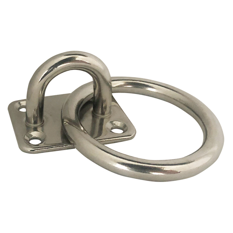 �jeplade rustfri med ring - �jeplade m/ring S-320 rustfri 8 mm 40 x 50 mm