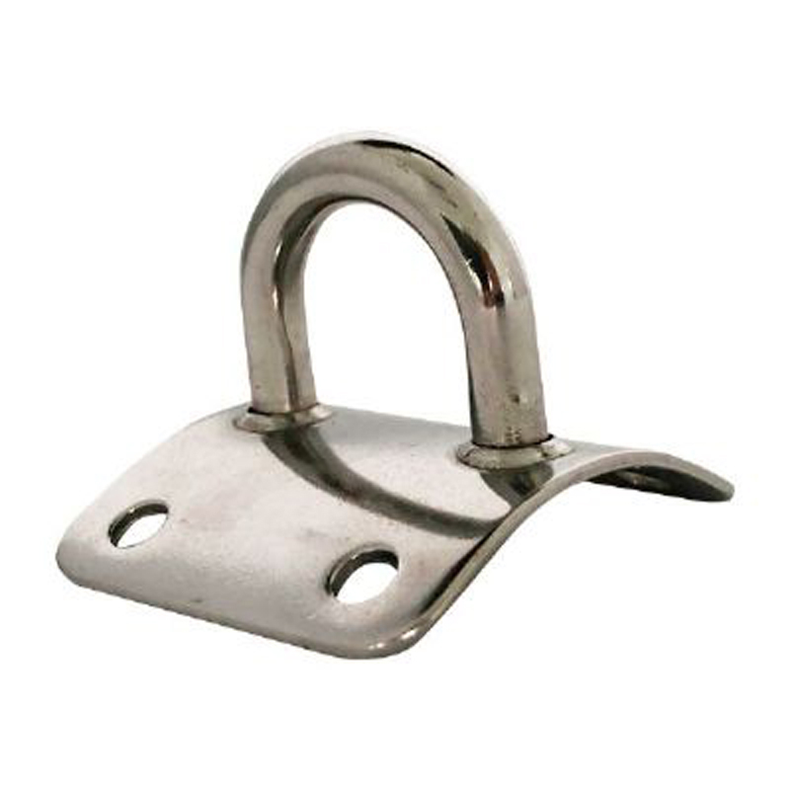 Mastebeslag rustfrit ovalt med lodret b�jle 6 mm