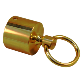 Tovende messing med ring 20 mm