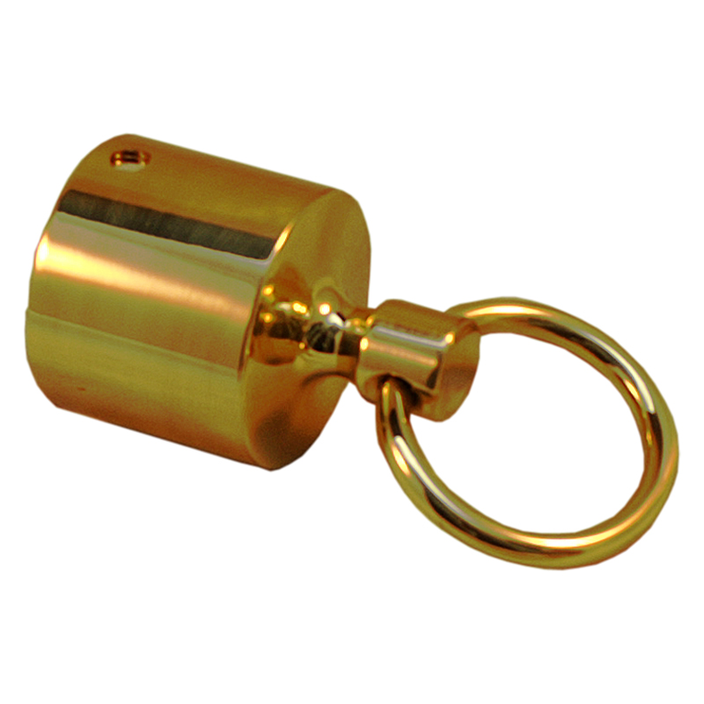 Tovende messing med ring 20 mm