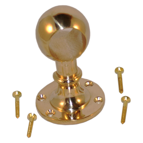 Gel�nderholder messing �ben 32 mm Med oval bundplade med 2 huller