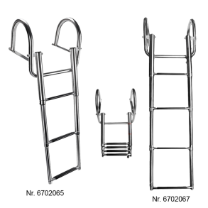 Brostige rustfri til fast montering - Brostige rf til fastmont. 3 trin 366/869 mm