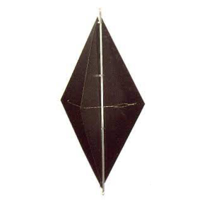 Signaldiamant Sort 120 x 60 cm