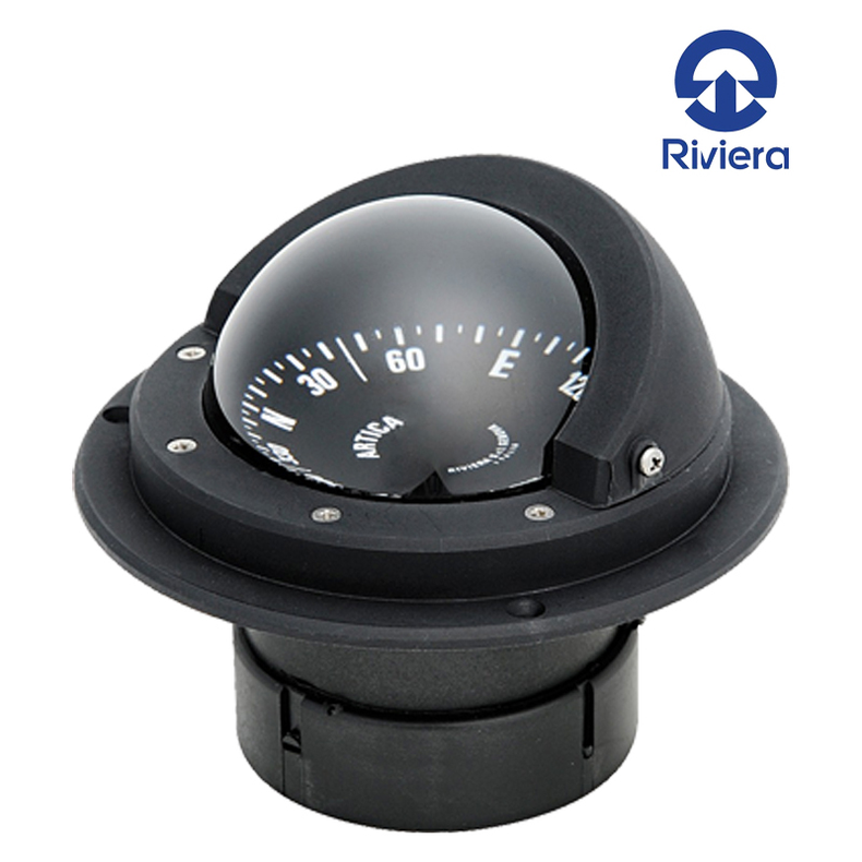 Riviera Kompas "Artica" for indbygning Sort 82/131 mm